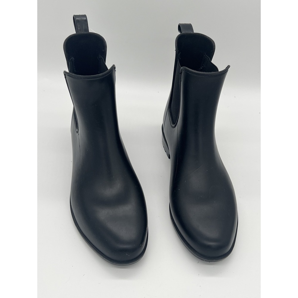 Target Women's Black Chelsea Rain Boots Ankle Pull On Size 9 Waterproof